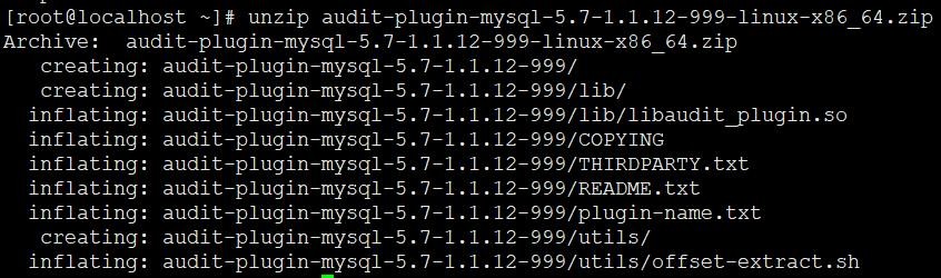Mysql-5.7.37安装审计日志插件