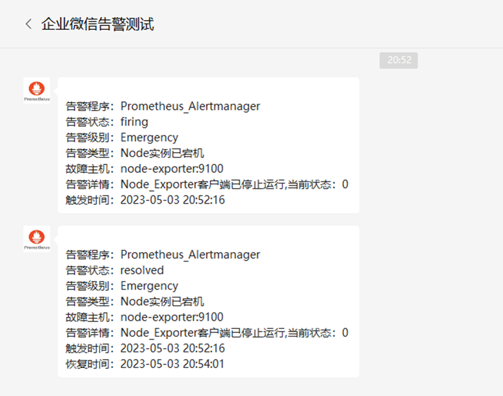 docker-compose部署Prometheus+Alertmanager并配置企业微信告警