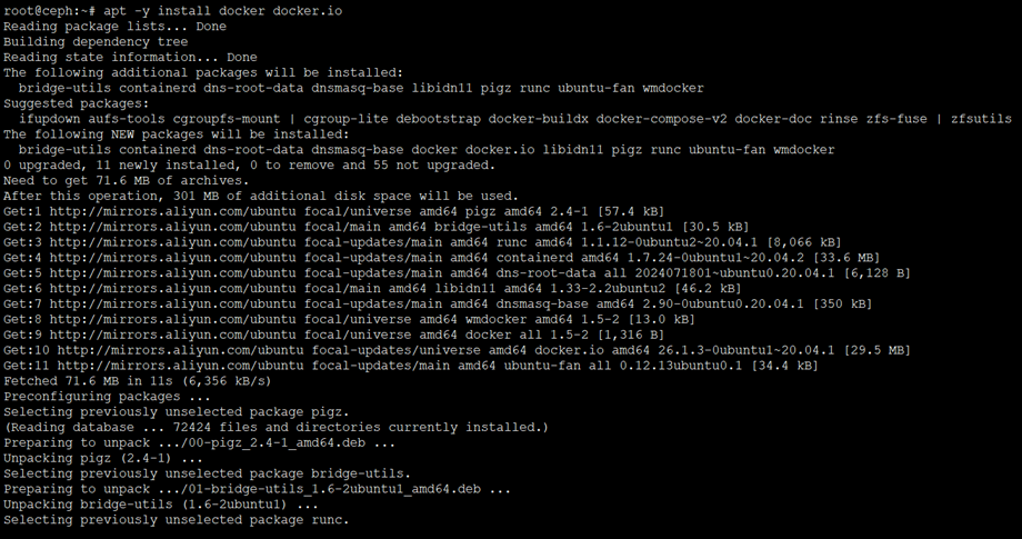 Ubuntu 20.04安装Ceph单机版(reef)-图片4